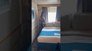 Ocean view cabin in Cordelia cruise travelvlog multani cordeliacruises india ultimate mate [upl. by Zorine]