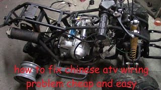 How to fix chinese atv wiring No wiring no spark no problem [upl. by Aehsan]