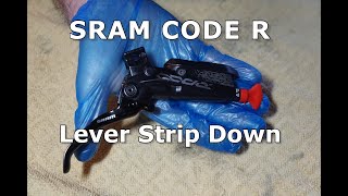 SRAM CODE R Lever Strip Down Rebuild Assembly DOT Fluid Master Cylinder Mountain Bike MTB Hydraulics [upl. by Witt]