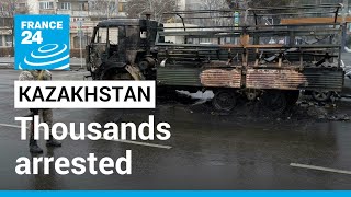 Thousands arrested after Kazakhstan unrest • FRANCE 24 English [upl. by Ennirroc499]