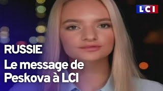 E Peskova la fille du porte parole du Kremlin répond à LCI [upl. by Enicar745]