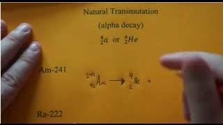 Writing Alpha Decay Nuclear Equations [upl. by Eemla]