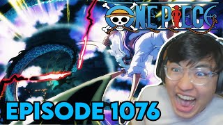 KAIDO PUMMELLED  THE FINAL BLOW   Episode 1076  One Piece REACTION [upl. by Nofets]