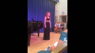 Charlotte sings Minnelied  Brahms [upl. by Orecul]