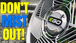 EGO 18quot Misting Fan Unboxing and Review  COOL TOOL [upl. by Magulac729]