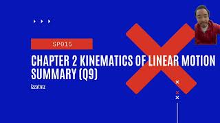 SP015 Chapter 2 Kinematics of Linear Motion Tutorial Q9 [upl. by Olnek]