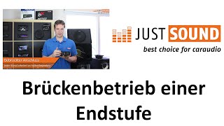 Endstufe Brückenbetrieb  wie erfolgt der Anschluss des Verstärkers im Auto [upl. by Nage]