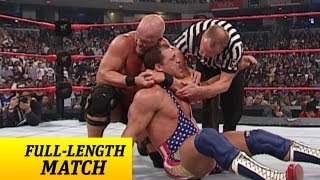 FULLLENGTH MATCH  Raw  Kurt Angle vs Steve Austin  WWE Championship Match [upl. by Waldron]