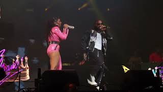 Ashanti brings out Lloyd Southside  ATX Arena Miami FL  The Millennium Tour 2021 [upl. by Kalbli249]