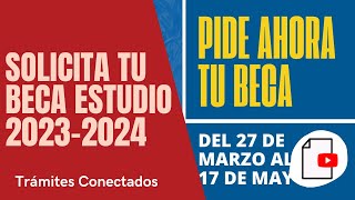 ✅ Cómo SOLICITAR la BECA MEC de ESTUDIO 2023  2024 [upl. by Relyat]