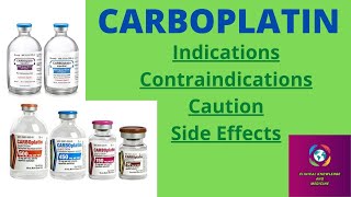 Inj Carboplatin 50150450600mg  Indications Contraindications Cautions and Side Effects [upl. by Arda]