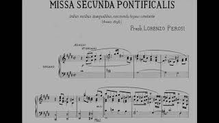 Lorenzo Perosi  Missa Secunda Pontificalis complete score [upl. by Nosaj622]