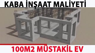 MÜSTAKİL EV KABA İNŞAAT MALİYETİ 26112023 [upl. by Oratnek]