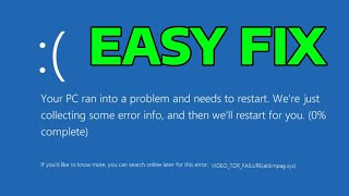 VIDEO TDR FAILURE atikmpagsys Blue Screen While Playing Videos  How To Fix [upl. by Tonye150]