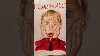 ✨Drawing Kevin McCallister from home alone 🏠🎄 prismacolor homealone [upl. by Sandi693]