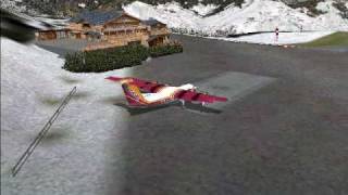 FS9  Dash 7100 Takeoff from Courchevel Altiport [upl. by Aedni275]