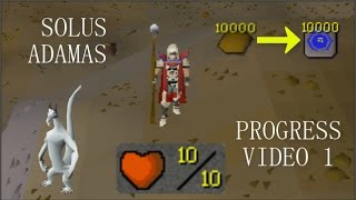 10HP Ironman  Solus Adamas Progress Video 1 and the level 3 Olm Pet [upl. by Nirrac]