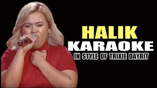 HALIK KARAOKE IN STYLE OF TRIXIE DAYRIT CONTEST PIECE minusone karaoke instrumental contest [upl. by Herrle47]