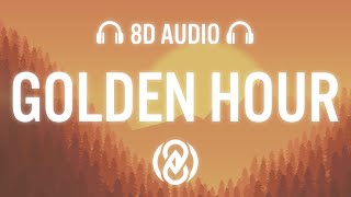 JVKE  golden hour Lyrics  8D Audio 🎧 [upl. by Atalya986]