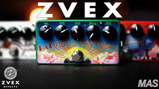 ZVEX PlayThrough  Box of Rock Fat Fuzz Factory Instant LoFi Junky Woolly Mammoth [upl. by Stacy]