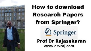 How to Download Free Articles and Books from Springercom [upl. by Eleik629]