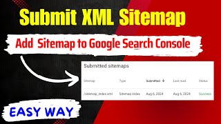 how to add a sitemap to google search console  Submit XML Sitemap to Google Search Console EASY WAY [upl. by Nitsugua]