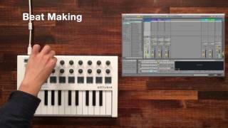 Arturia Minilab MK2 1  Beat Making [upl. by Anitnerolf]