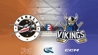 Rebels v Vikings  Div 2  25th November  iceHQ Rec League ice hockey [upl. by Ainoloppa]