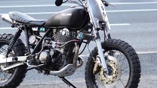 3Thu YAMAHA SR400 street Scrambler custom by DELLSARA Hiroshima Japan [upl. by Emerick]