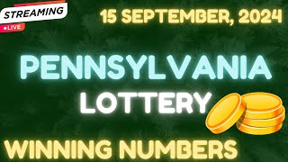 Pennsylvania Day Lottery Results For  15 Sep 2024  Pick 2  Pick 3  Pick 4  Pick 5  Powerball [upl. by Lexi193]