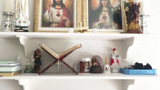 Home Altar  Catholic Home  Inspired Catholic Living [upl. by Botti]