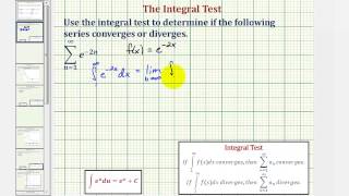 Ex Infinite Series  Integral Test Exponential and Convergent [upl. by Ishmul89]