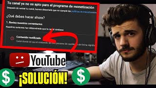 Como SOLUCIONAR la Desmonetizacion Por Contenido REUTILIZADO en YOUTOBE  En Menos de 24 HORAS [upl. by Losyram]