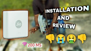 Jio air Fiber installation and review 🥲 Diwali offer ka fayada kaise uthaye 😍 [upl. by Boyse]