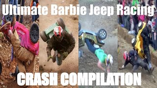 The ULTIMATE Barbie Jeep Racing Crash Compilation  Over 150 crashes and highlights [upl. by Eilrahc]