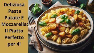 Pasta patate e mozzarella per 4 persone molto buono [upl. by Stanton]