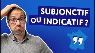 Comment savoir sil faut utiliser le subjonctif ou lindicatif  que jai ou que jaie [upl. by Kovar]