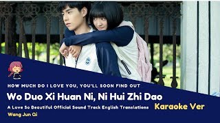 KARAOKE  ENG SUB Wo Duo Xi Huan Ni Ni Hui Zhi Dao How Much Do I Like You I Dont Know [upl. by Mallory]