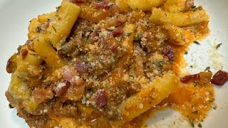 The Best Mouthwatering Baked Ziti Recipe Homemade Alfredo Sauce [upl. by Crispen]