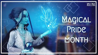 3D PRINTED BJD  Pride collab blue  Damien the magician [upl. by Cirda]