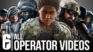 Rainbow Six Siege  ALL OPERATOR VIDEOS SO FAR YEAR 5 YEAR 4 YEAR 3 YEAR 2 AND YEAR 1 [upl. by Ma]