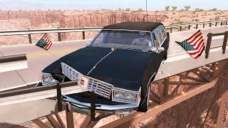 Collapsing Bridge Pileup Car Crashes 5  BeamNG DRIVE  SmashChan [upl. by Farr]