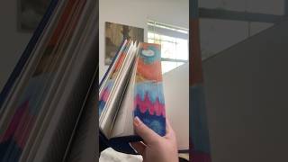 Fore edge paint cracking 🌕calicogallery asmr watercolorpainting foreedgepainting [upl. by Gordie]