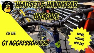 GT Aggressor Pro Bucklos Handlebar amp Stem Upgrade [upl. by Enirehs]