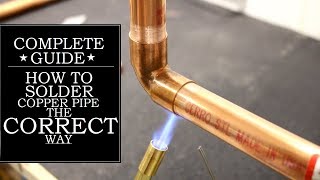 How to Solder Copper Pipe The CORRECT Way  GOT2LEARN [upl. by Attikram883]