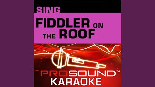 Sabbath Prayer Karaoke Instrumental Track In the Style of Fiddler On The Roof [upl. by Asena]