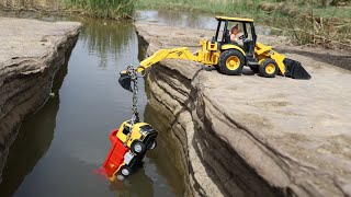 Ashok Leyland And Mercedes Truck Accident Big Mountain River Pulling Out JCB Extra  CS Toy Shorts [upl. by Ennaeerb]