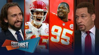 Predictions Week Chiefs to go undefeated amp repeat as Super Bowl Champs  NFL  FIRST THINGS FIRST [upl. by Cyrie]