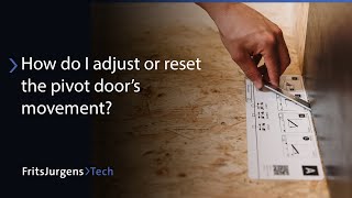 How do I adjust or reset the pivot doors movement  FritsJurgens Tech [upl. by Asiuqram]