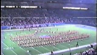 Grambling Marching Band vs Del State 1992 Halftime in Detroit [upl. by Ellehcar]